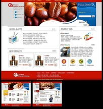 融合灵感与商机 红动网影视策划视角下的咖啡公司网站设计模板